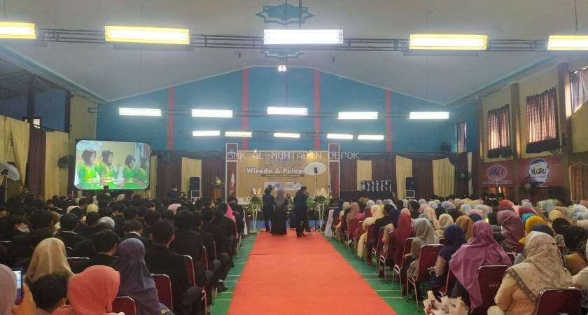 Pelaksanaan Wisuda Pelepasan Siswa Kelas XII Angkatan ke 24 SMK Al-Muhtadin Depok Tahun Pelajaran 2021/2022
